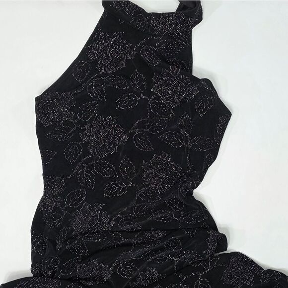 Vintage Halter Slinky Midi Dresz - Picture 5 of 8